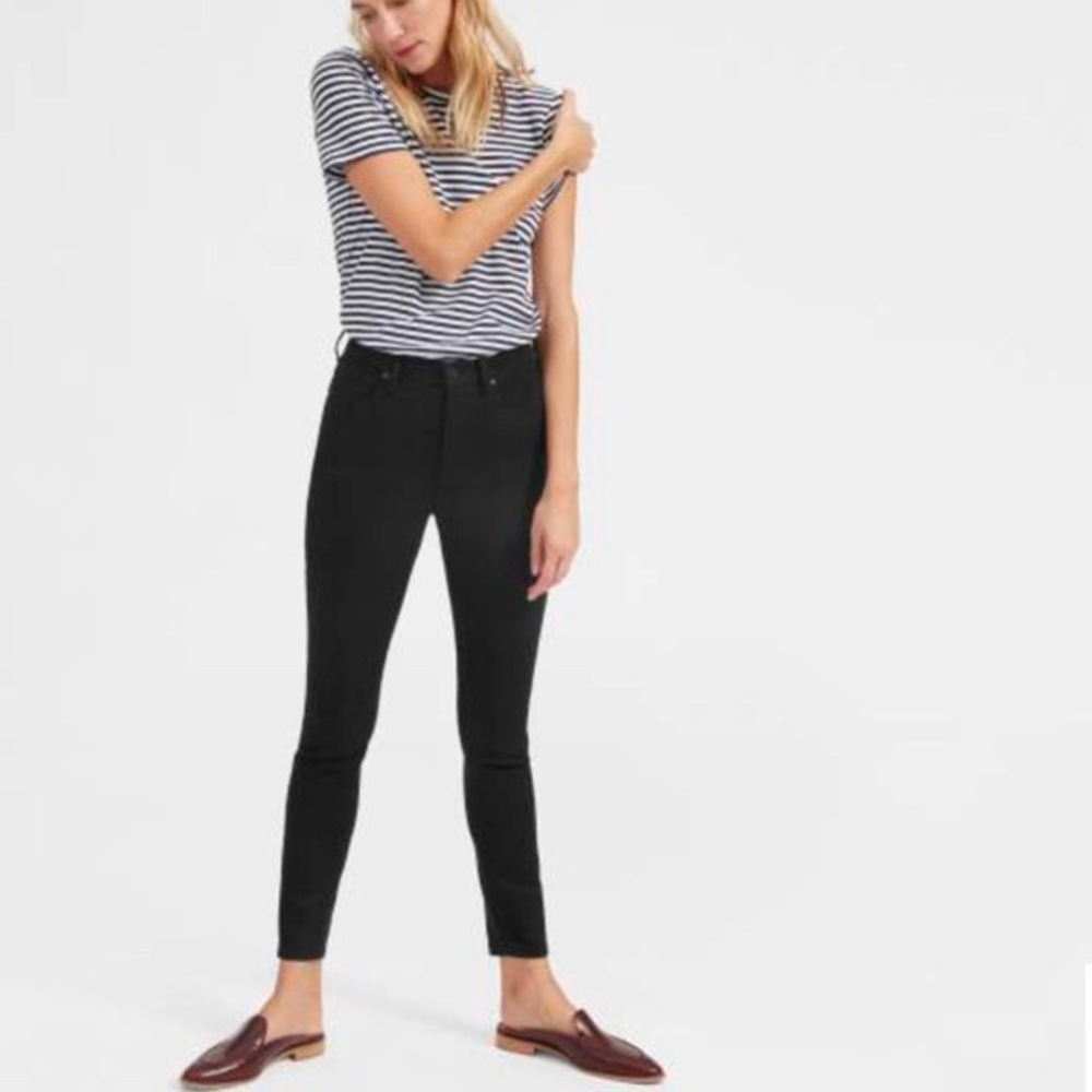 EVERLANE high waisted black skinny jeans sz 32
